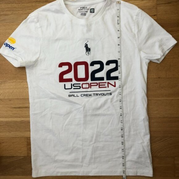 Polo 2022 US Open Ball Crew Tryouts Tee Shirt Size Small - Picture 5 of 5